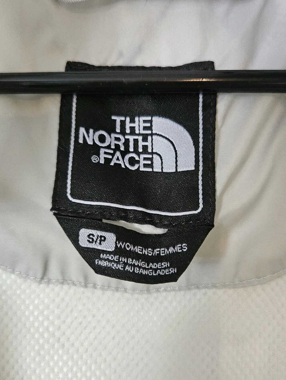 The North Face White Hooded Rain Jacket